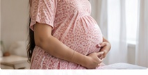 Expectant mother in early antenatal consultation